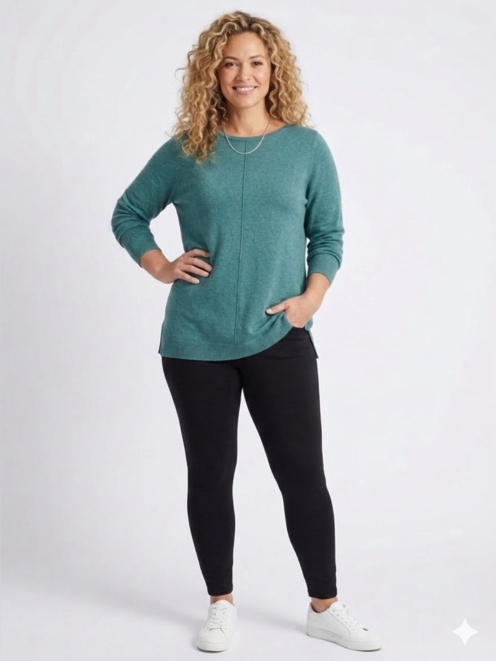 NWT | J.Jill Vintage Teal Heather Sweater | Size XL 🩵